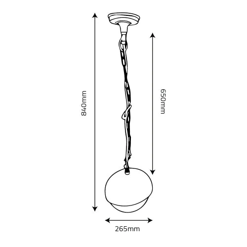 Ultralight Outdoor Pendant Light (FYL0228B) - Image 5