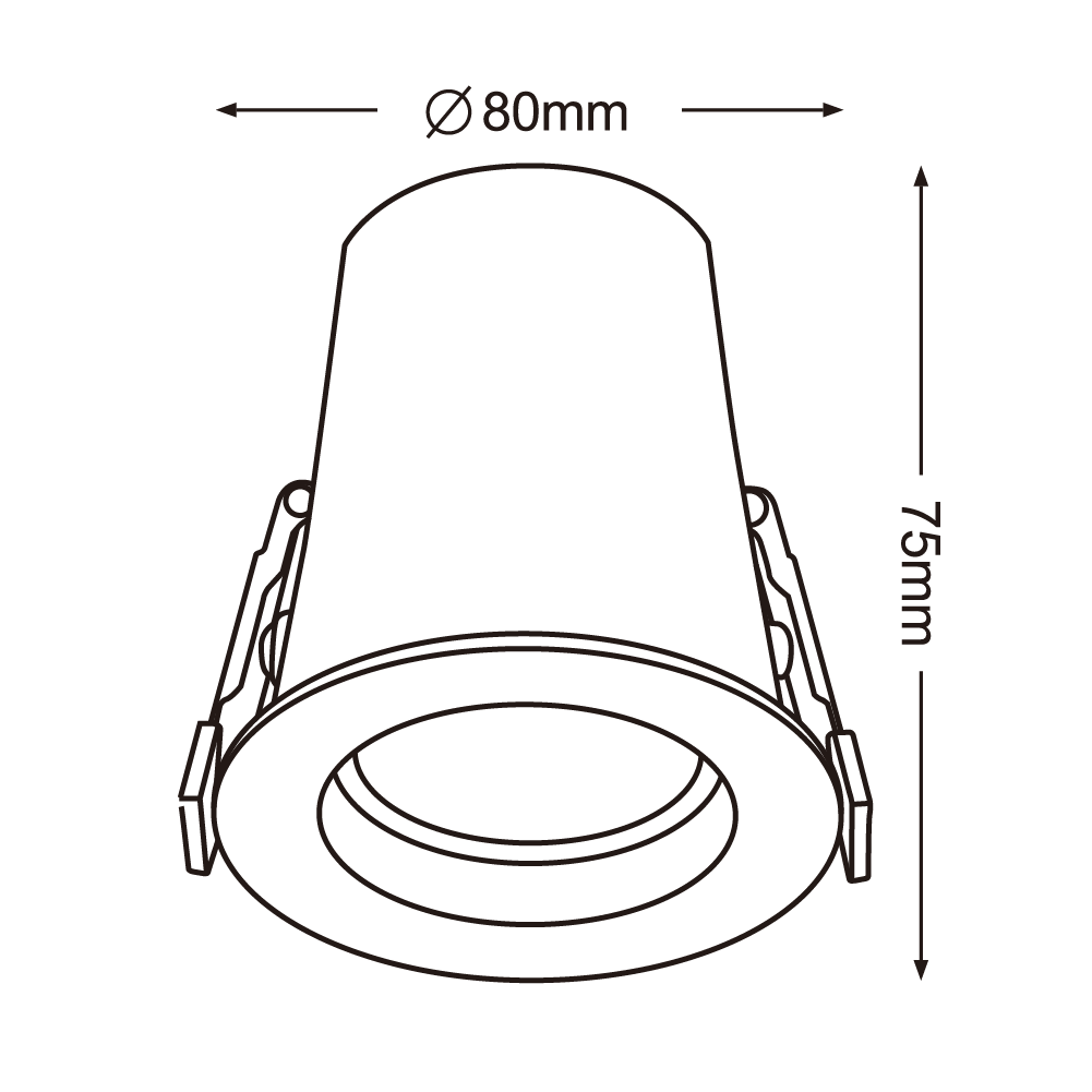 Ultralight Outdoor Spotlight GU10 - IP54 Waterproof Light (BA311-RD) - Image 6