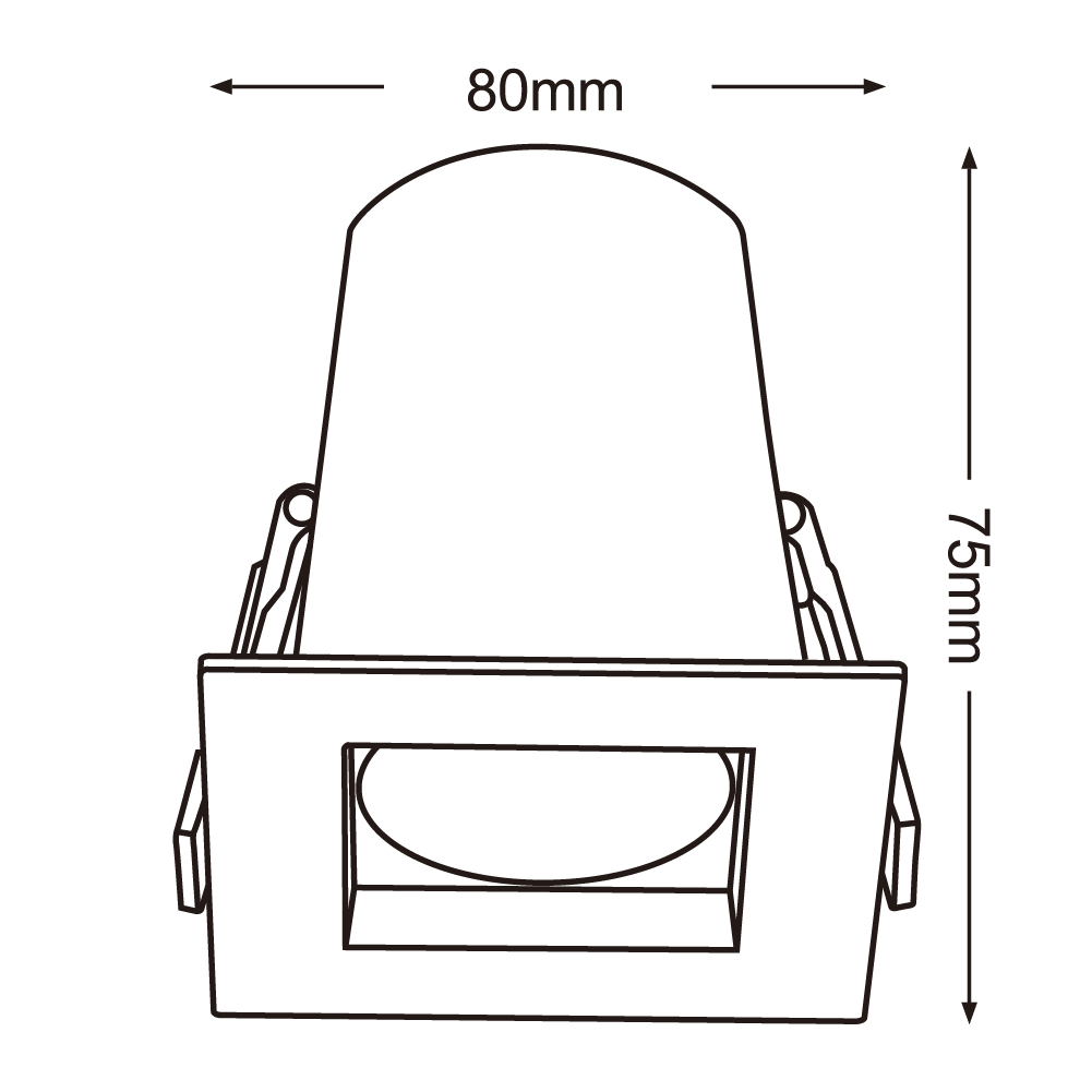Ultralight Outdoor Spotlight GU10 - Waterproof & Stylish Exterior Lighting (BA311-SQ) - Image 5