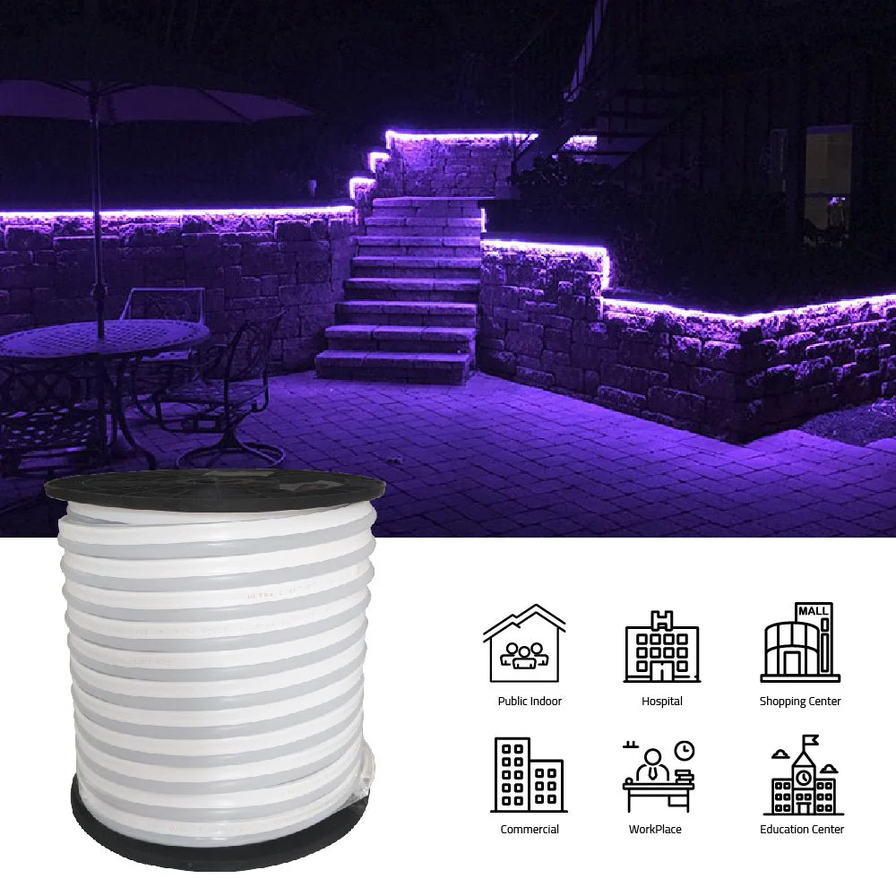 Ultralight Outdoor Strip Light 50M RGB 220V IP65 (5050-80L) - Image 5
