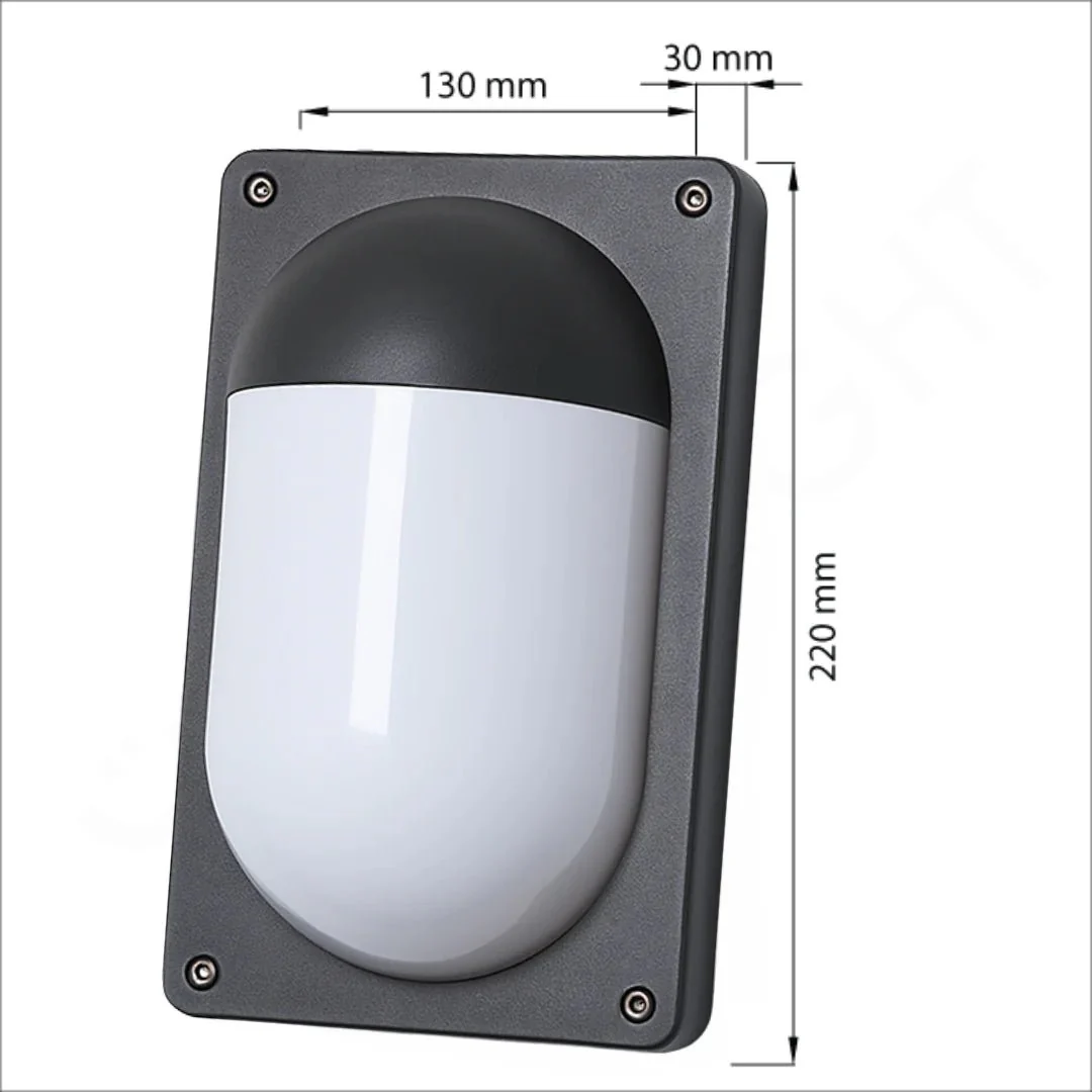 Outdoor Wall Light 10W (1858-3K) Aluminum Body – IP54 Weatherproof Modern Lighting - Warm Light - Image 6
