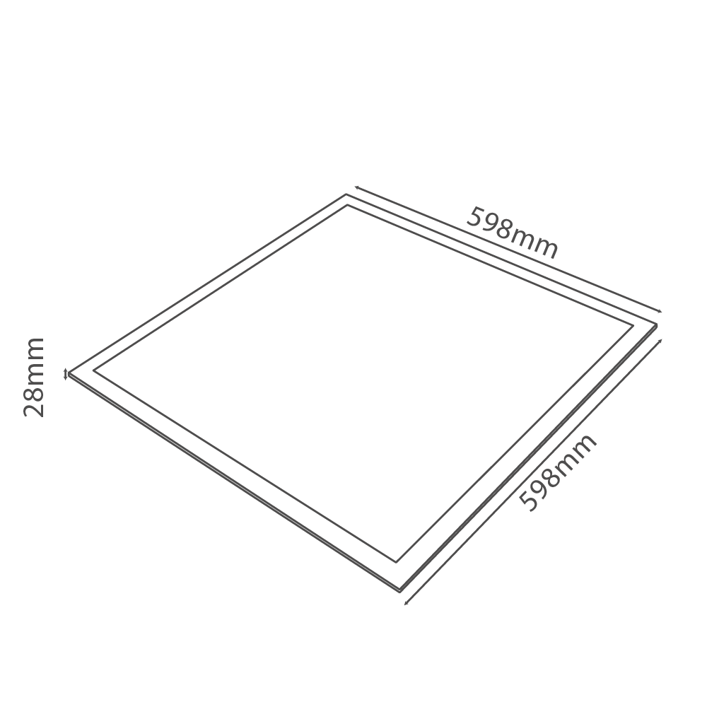 Ultralight Panel Light 60x60 - Energy-Efficient Ceiling Light (UTL-NRB1) - Image 6