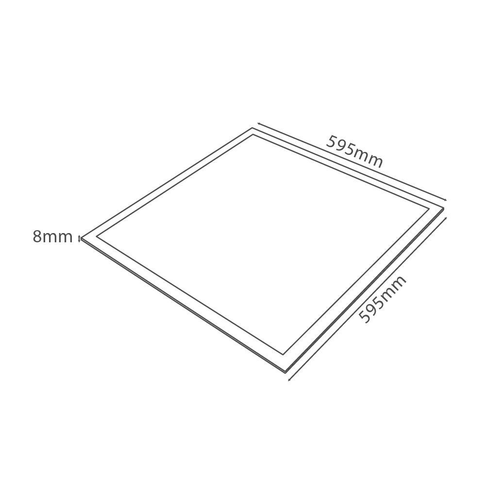 Ultralight Panel Light 60x60 - Anti-Glare Light with High CRI (WL-PS59564) - Image 9