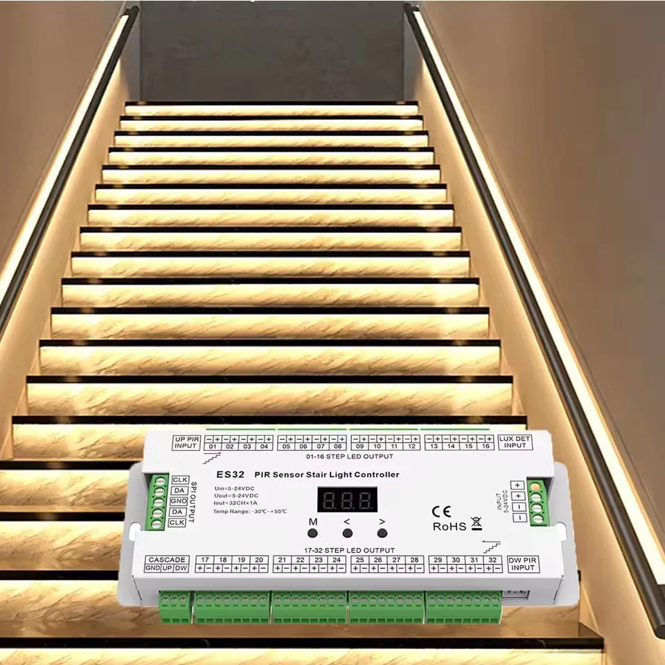 PIR Sensor Stair Light Controller – 32-Step Intelligent Motion Sensor (ES32) - Image 5