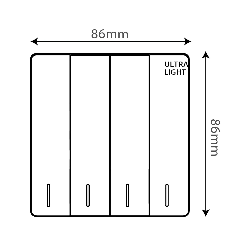 Ultralight Dune Quadruple 2 Way Switch (B12-008) - Image 4