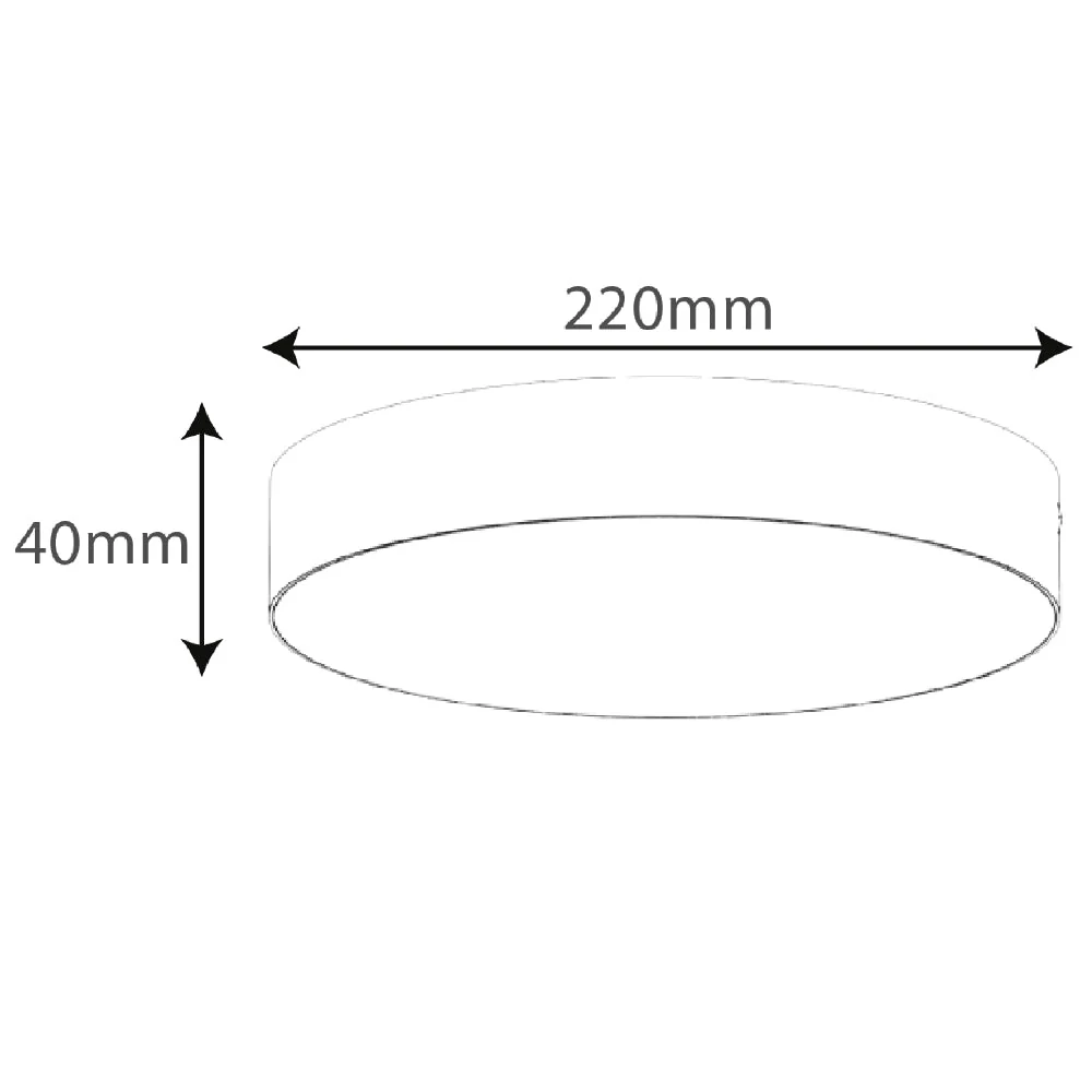 Ultra Light Circular Surface Ceiling Light (QH1229-RD) | LED Round Ceiling Light - Image 6