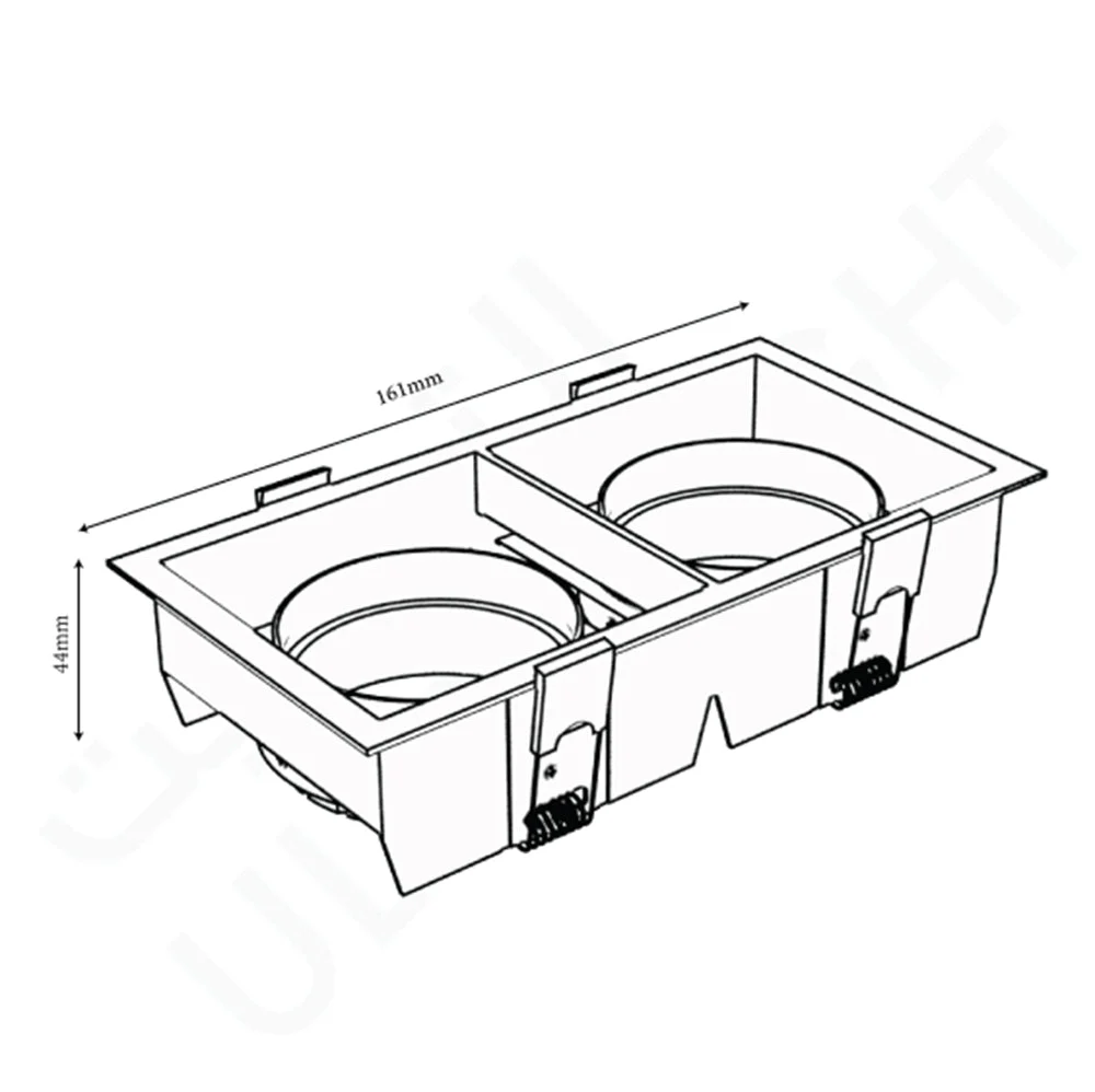 Ultralight Square GU10 Spotlight Frame – Modern Indoor Ceiling Light (BR165) - Image 9