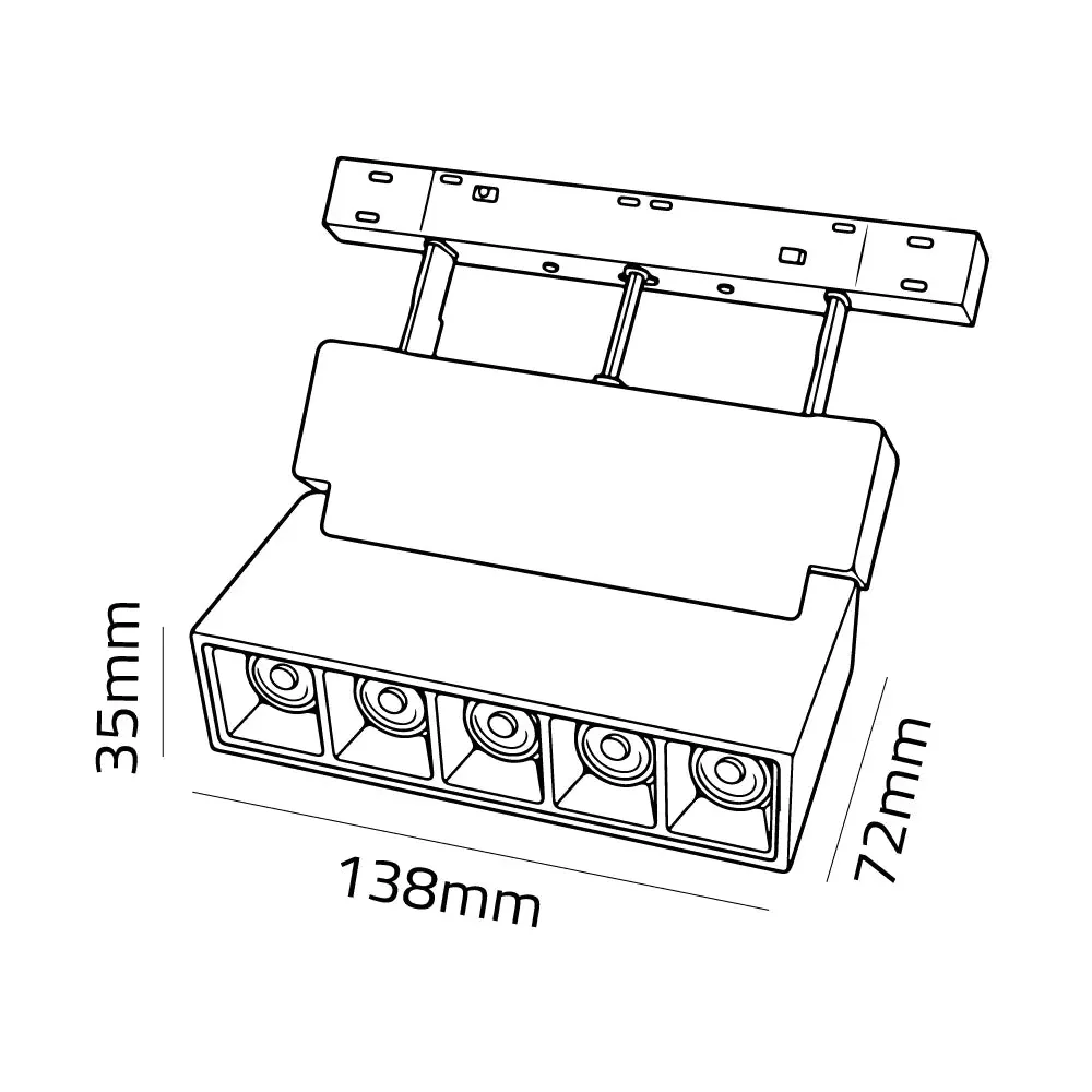 Smart Folding Grille Magnetic Light 3.5Cm & Mobile App Controlled (BR8092) - Image 11