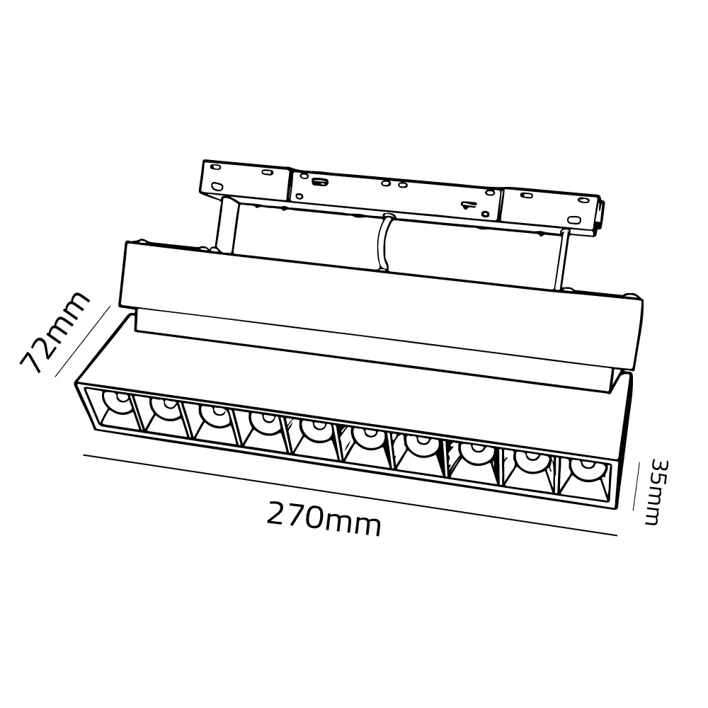 Smart Folding Grille Magnetic Light 3.5Cm & Mobile App Controlled (BR8092) - Image 12