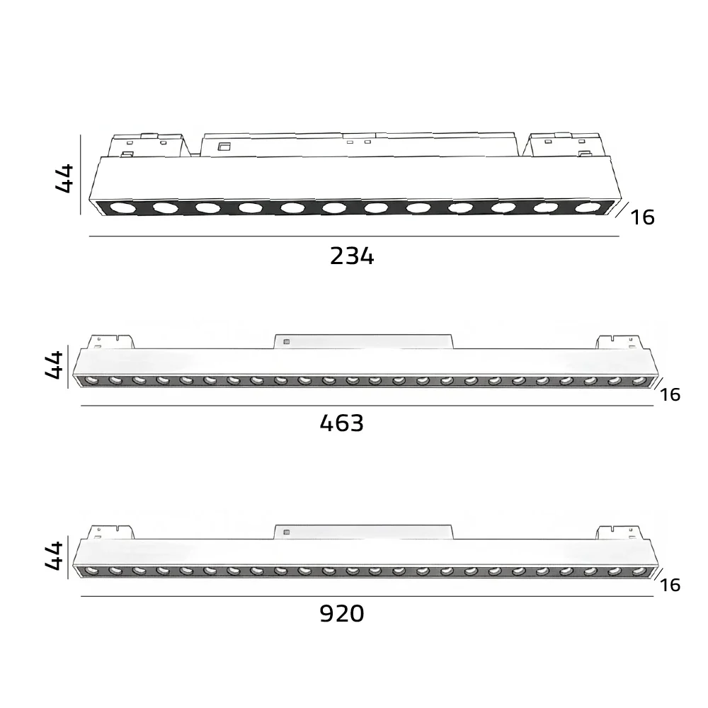 Smart Grille Magnetic Light 1.1 Cm - Dimmable & 3CCT Light (BM715) - Image 13