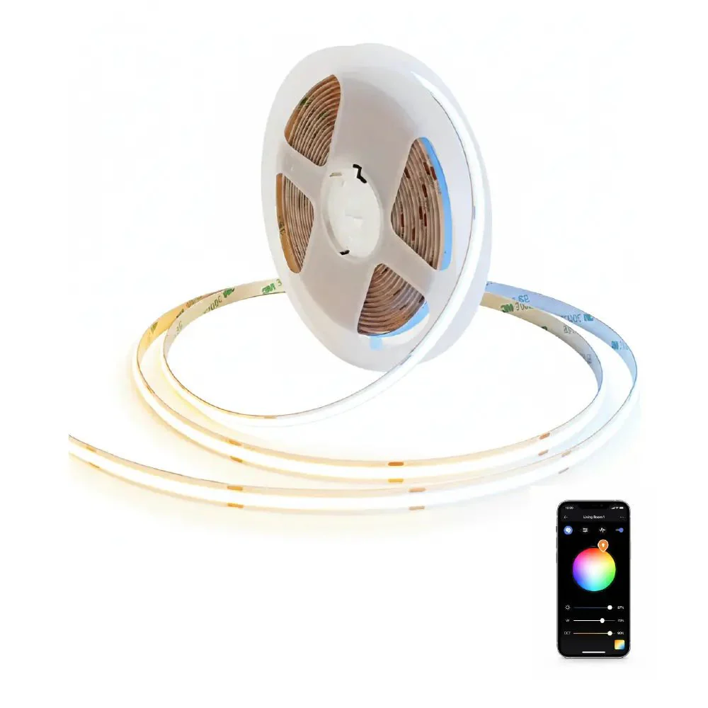 Smart Indoor Strip Light 15M 7W/M - Mobile App Controlled (COB-576P) - Image 11