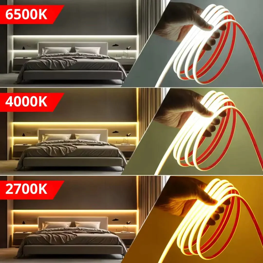 Smart Indoor Strip Light 15M 7W/M - Mobile App Controlled (COB-576P) - Image 3