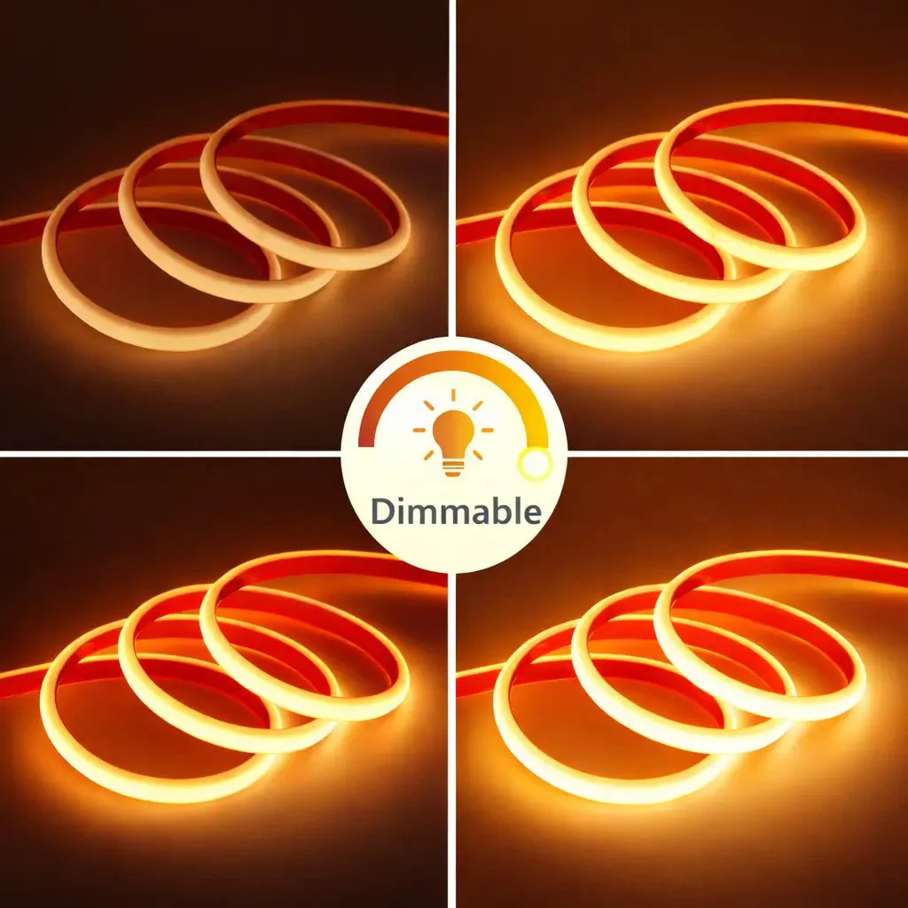 Smart Indoor Strip Light 15M 7W/M - Mobile App Controlled (COB-576P) - Image 4
