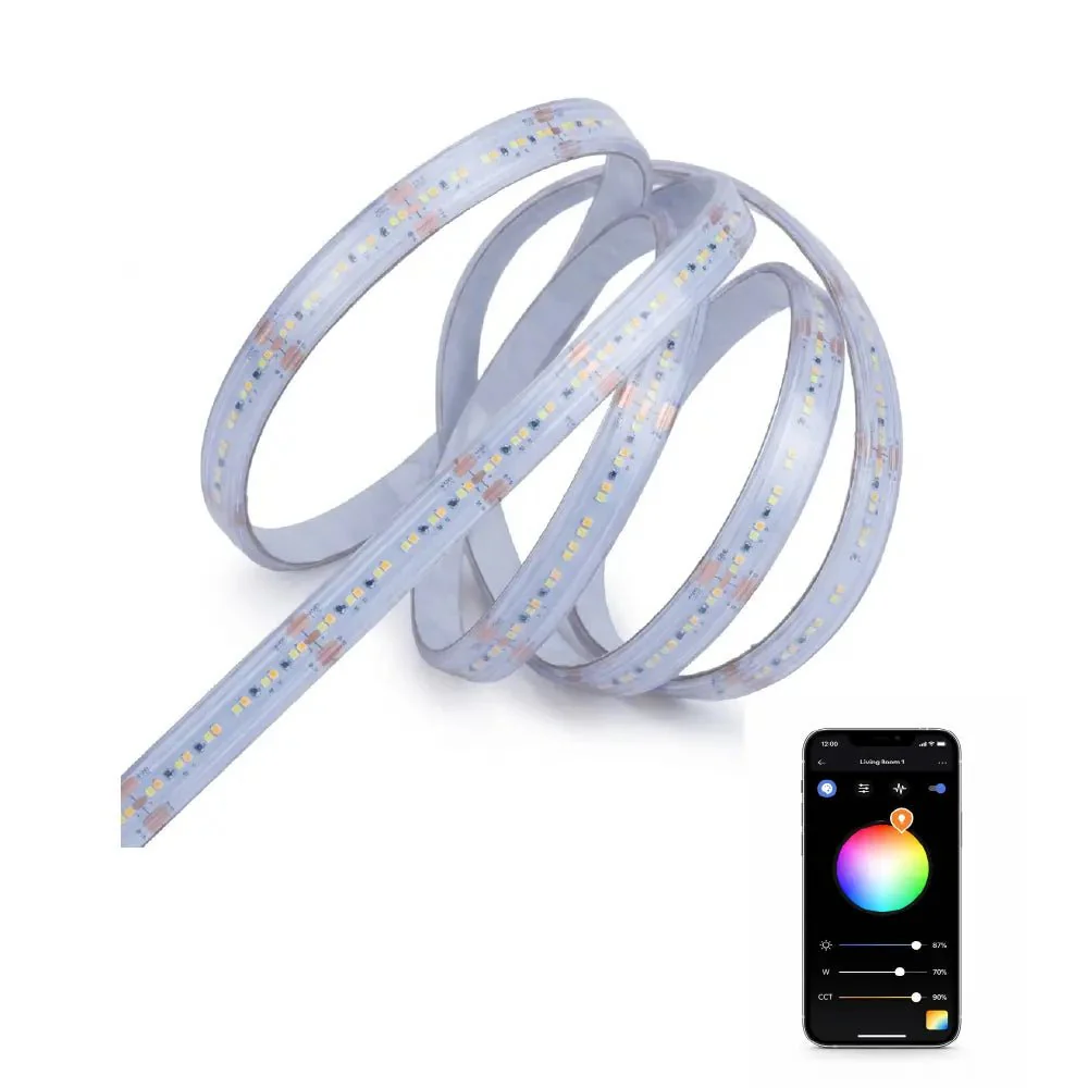 Smart Outdoor Strip Light 20M 10W/M - Mobile App Controlled (2219-240P) - Image 8