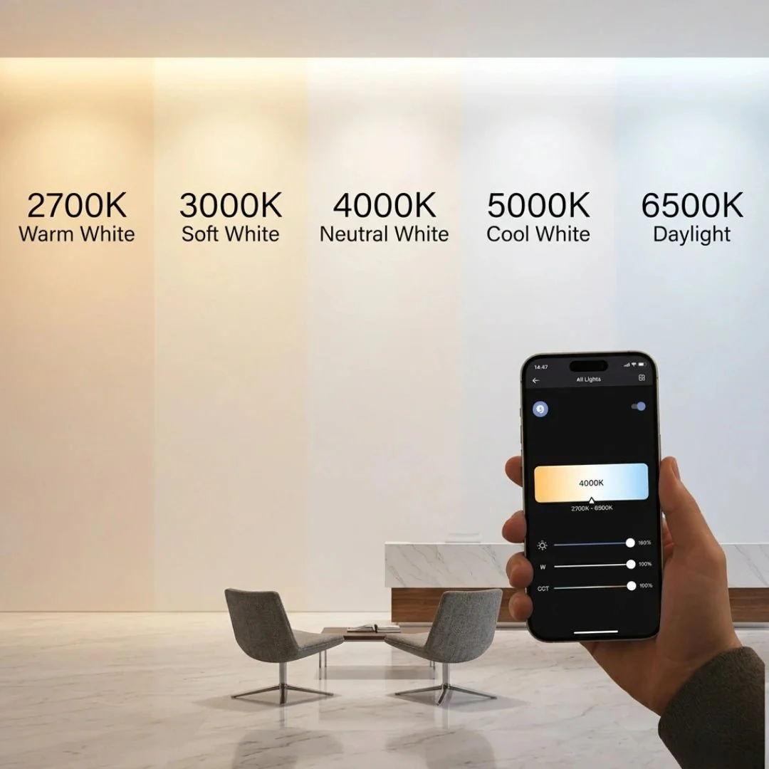 Smart Panel Light 60*60cm 24V 48W & Mobile App Controlled (UTL-RB48W) - Image 4