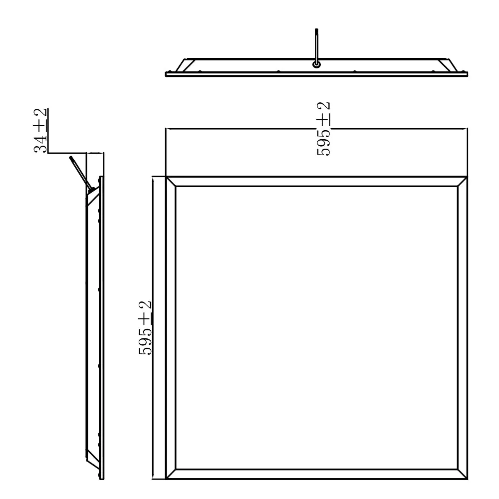 Smart Panel Light 60*60cm 24V 48W & Mobile App Controlled (UTL-RB48W) - Image 7