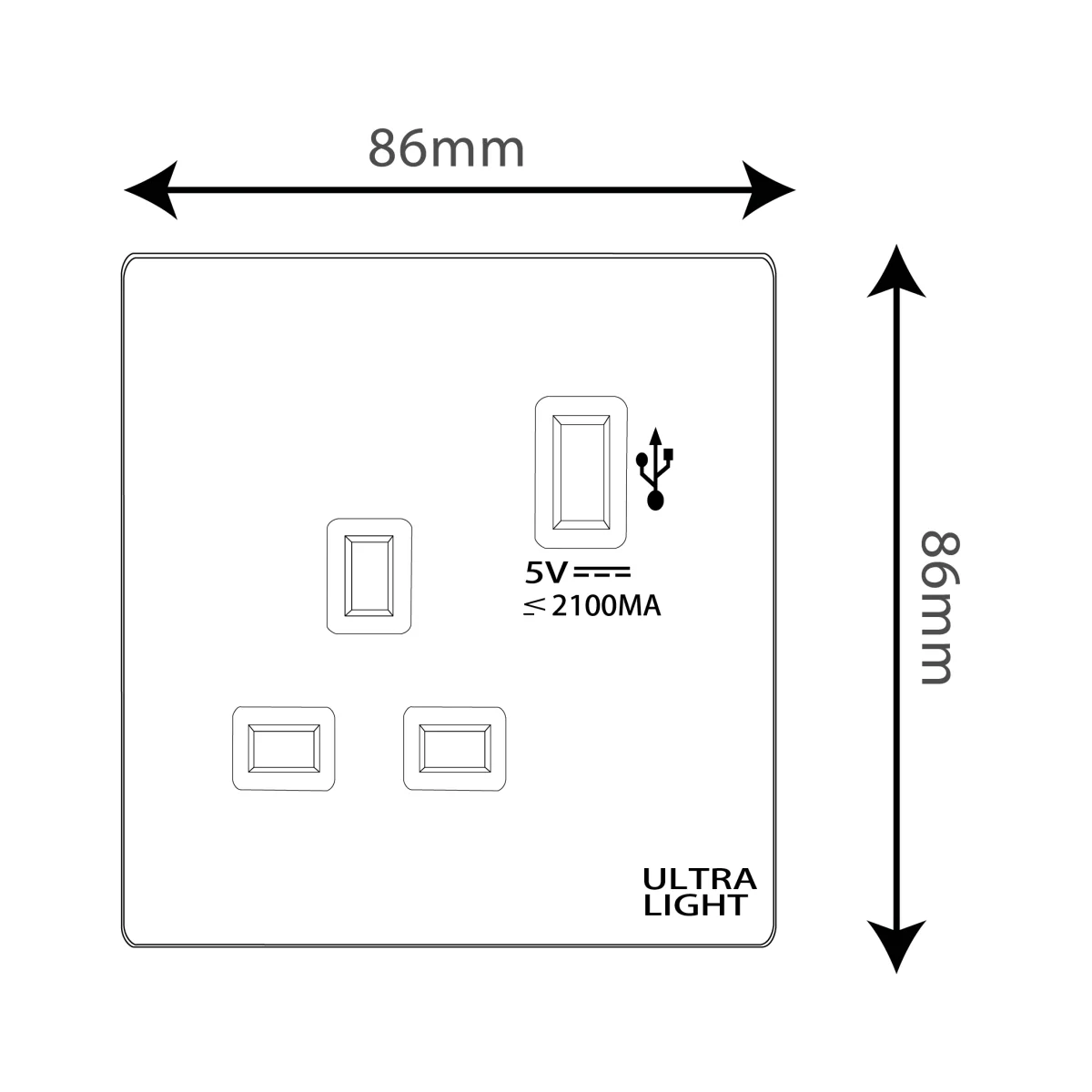 Ultralight Dune Socket with USB Connector (B12-029) - Image 4