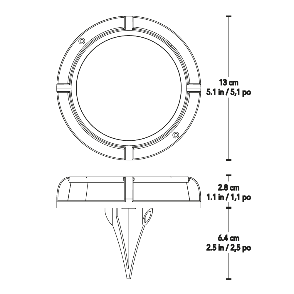 Ultralight Solar-Powered In-Ground Light (SL-PL7540) - Image 2