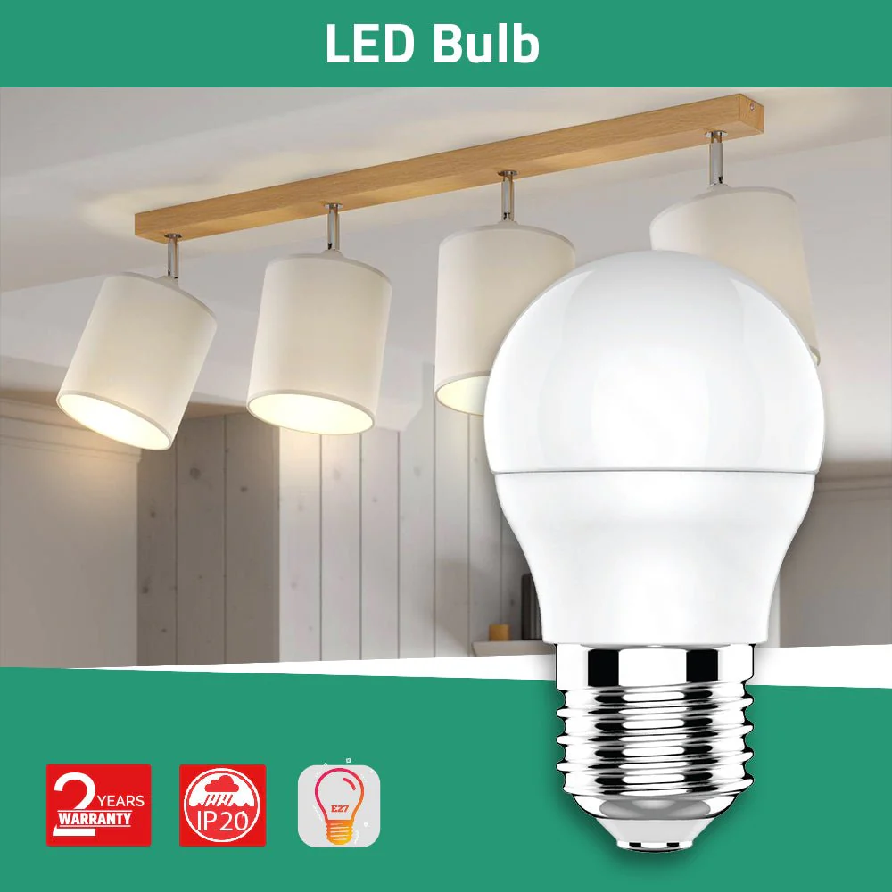 Ultralight Spherical Opal Bulb E27 Base (YTG45E2) - Image 2