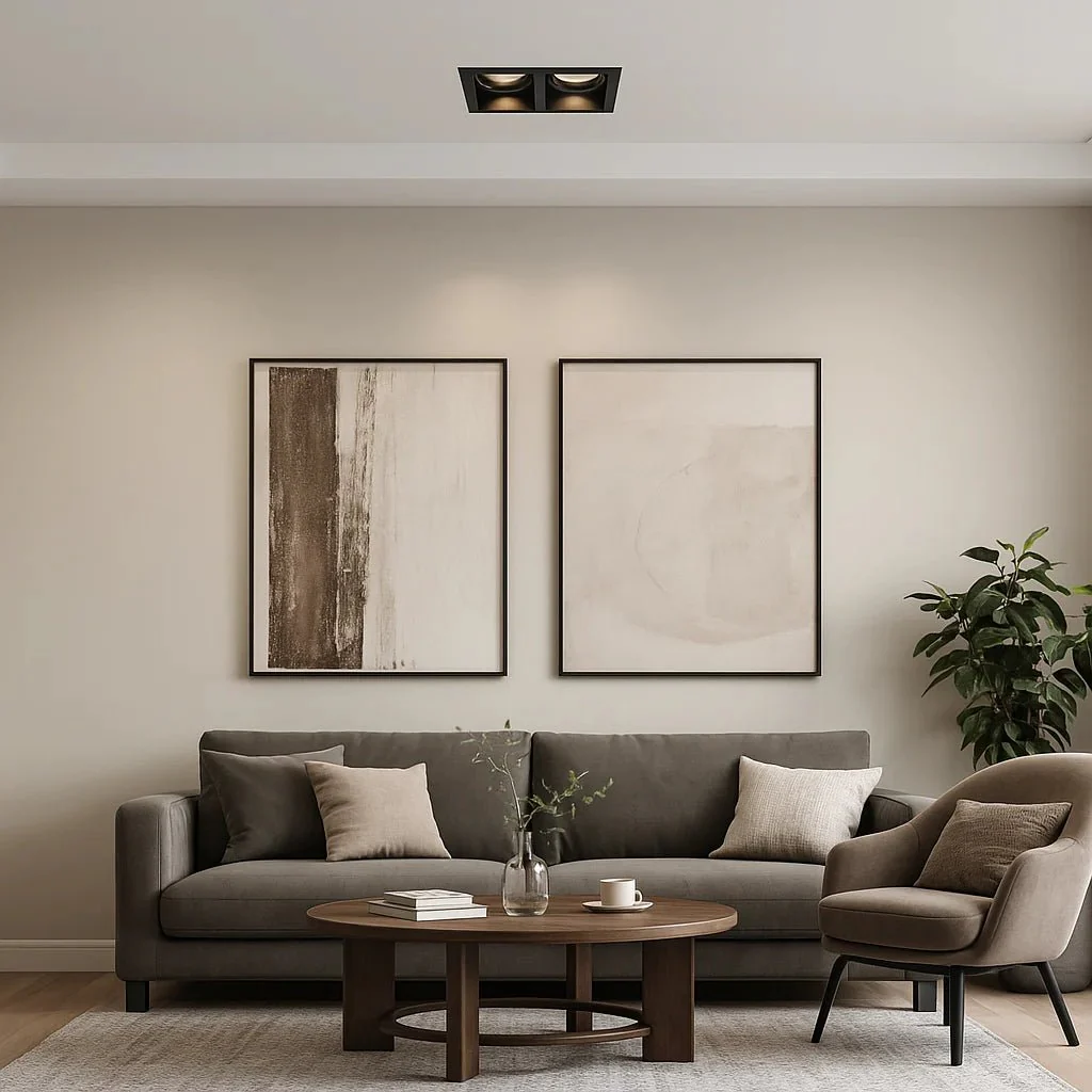 SPOT LIGHT FRAME Square 14cm (BA307-SQ) – Anti-Glare – AR111 Base – Elegant Indoor Lighting - Image 4