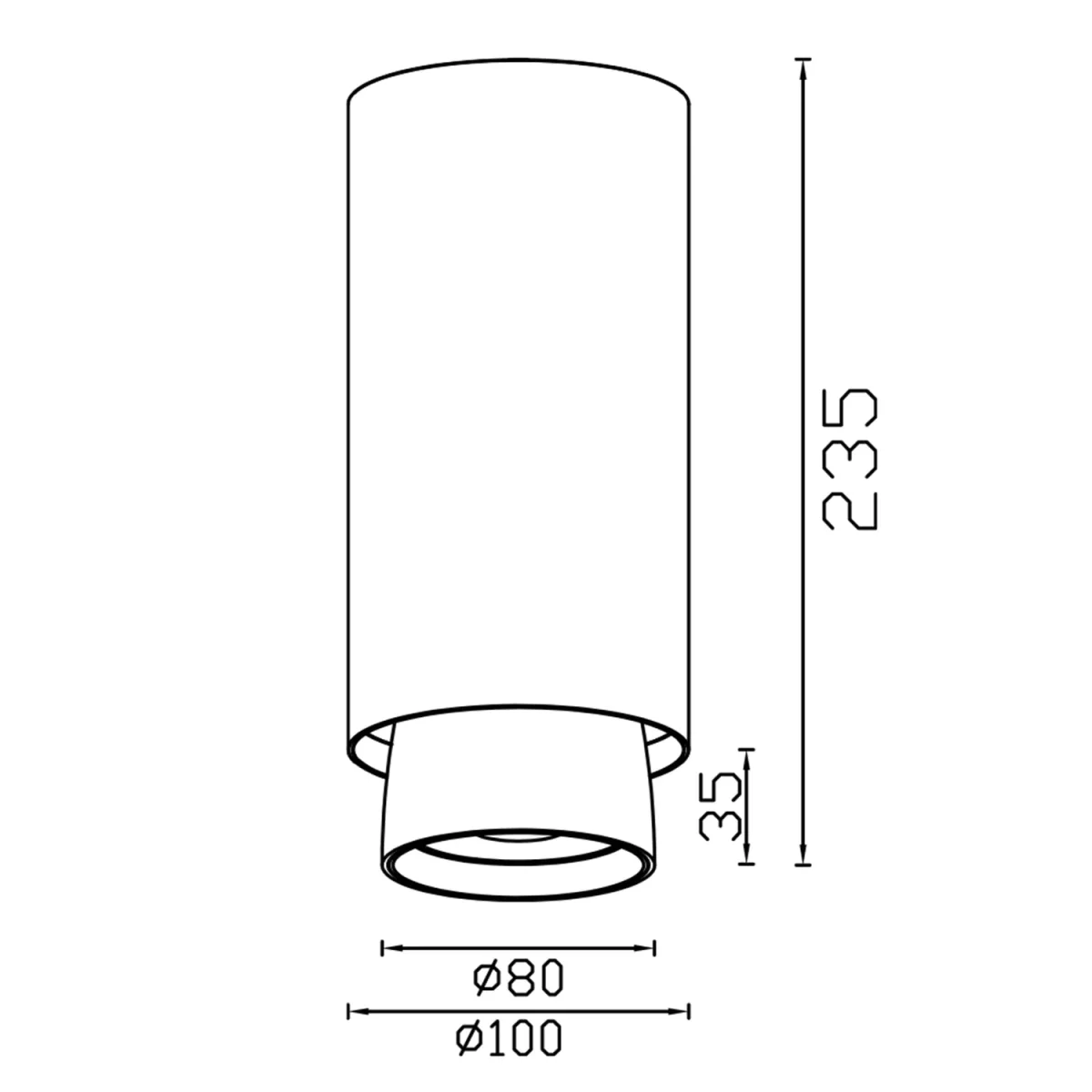 Spotlight Surface Mounted 34W - Anti Glare (T10200L) - Image 6