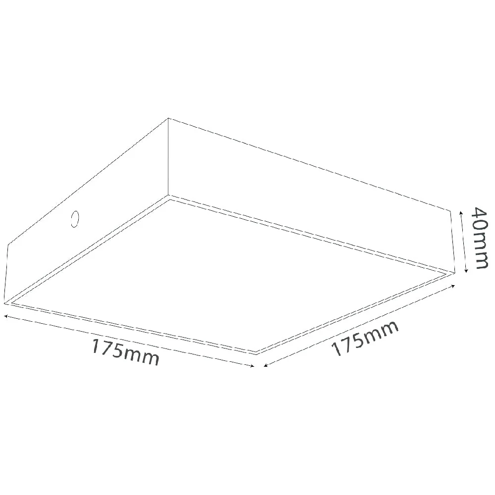 Ultra Light Square Surface Ceiling Light (QH1229-SQ) | LED Indoor Ceiling Fixture - Image 7