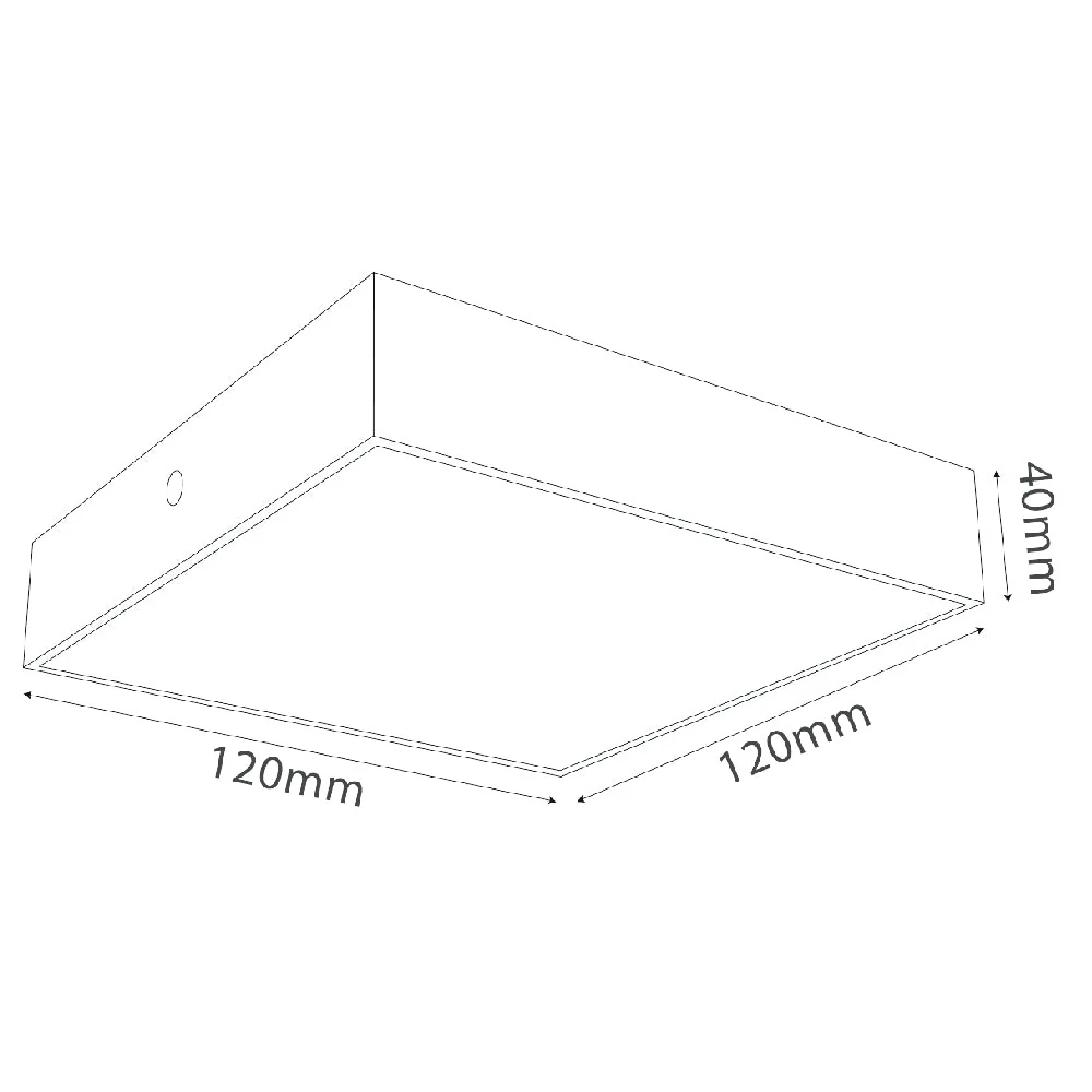 Ultra Light Square Surface Ceiling Light (QH1229-SQ) | LED Indoor Ceiling Fixture - Image 8