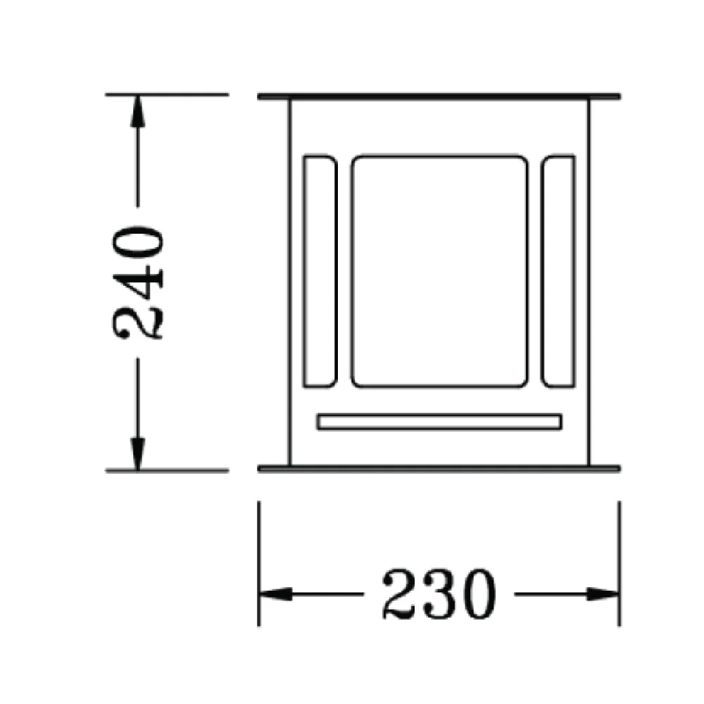 Ultralight Stainless Steel Wall Light Frame (ST431) - Image 5