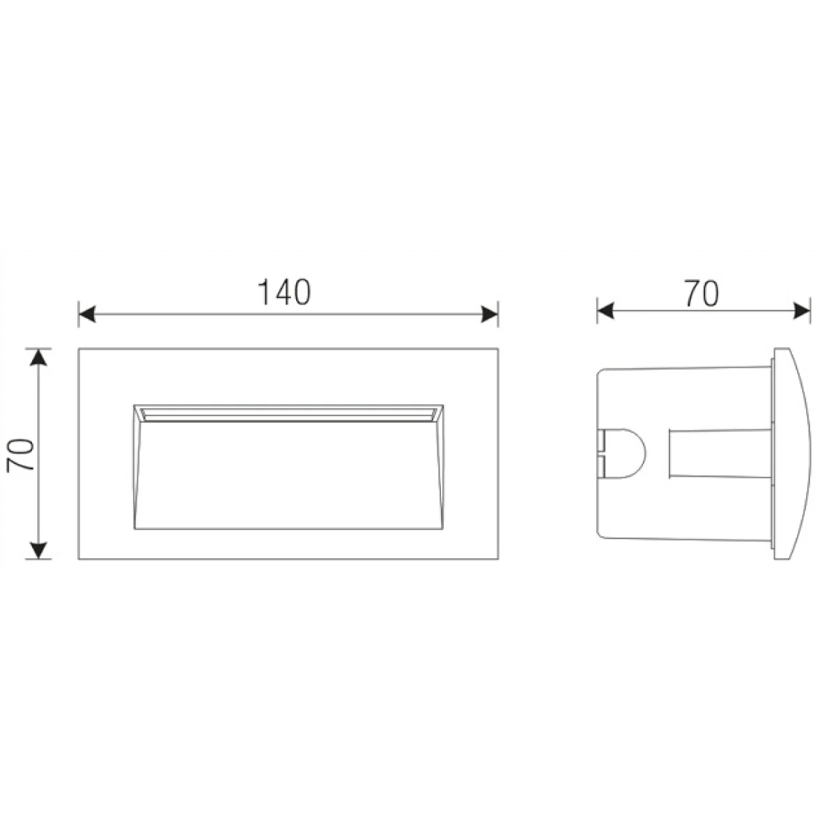 Ultralight Stair Light 3W & IP54 Outdoor use (FYL-0005) - Image 6
