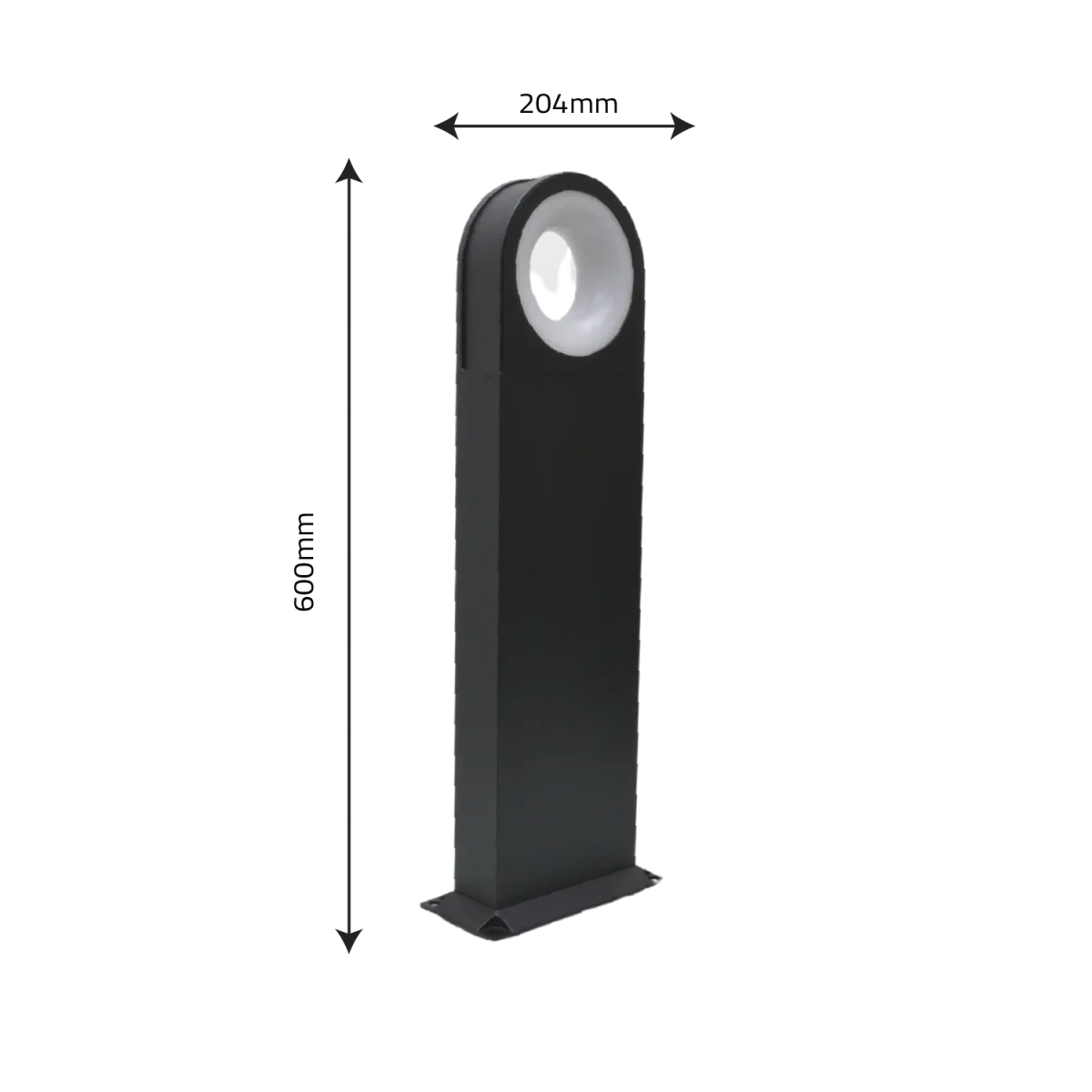 Ultralight Outdoor Bollard Light for Gardens 12W (107Y-A) - Image 8