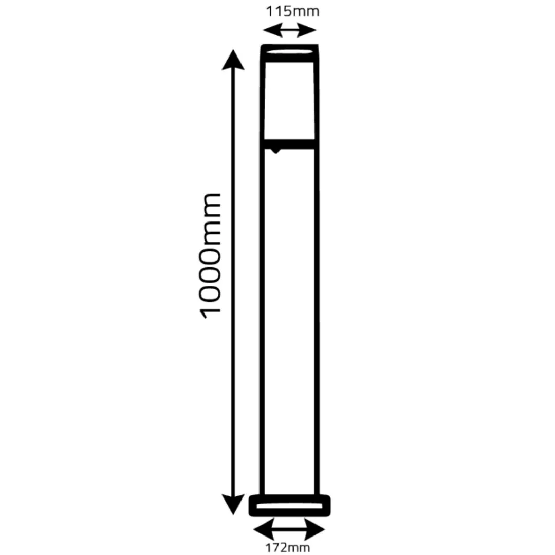 Ultralight Outdoor LED Bollard Light 20W IP65 (ST714) - Image 7
