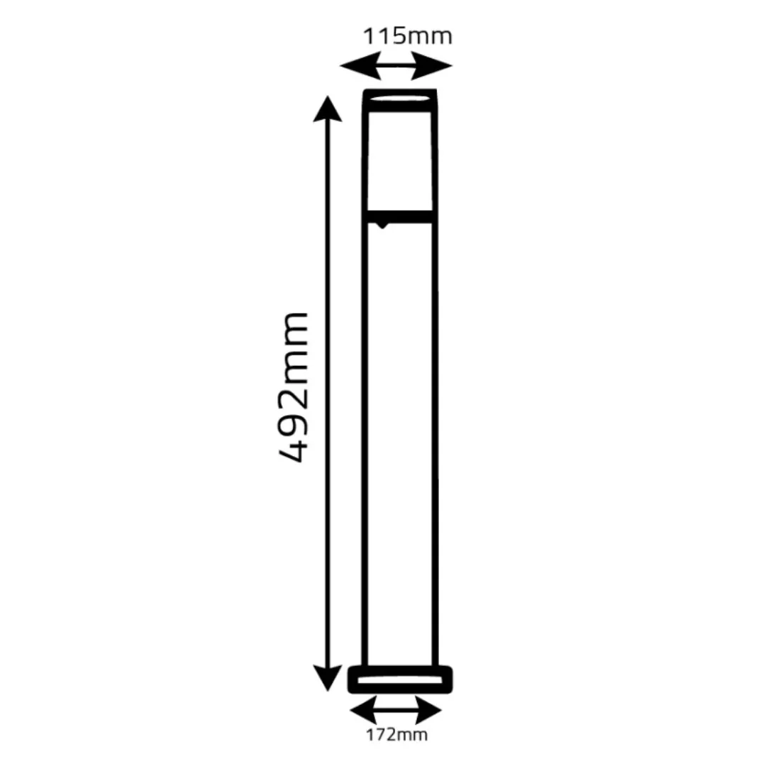 Ultralight Outdoor LED Bollard Light 20W IP65 (ST714) - Image 8