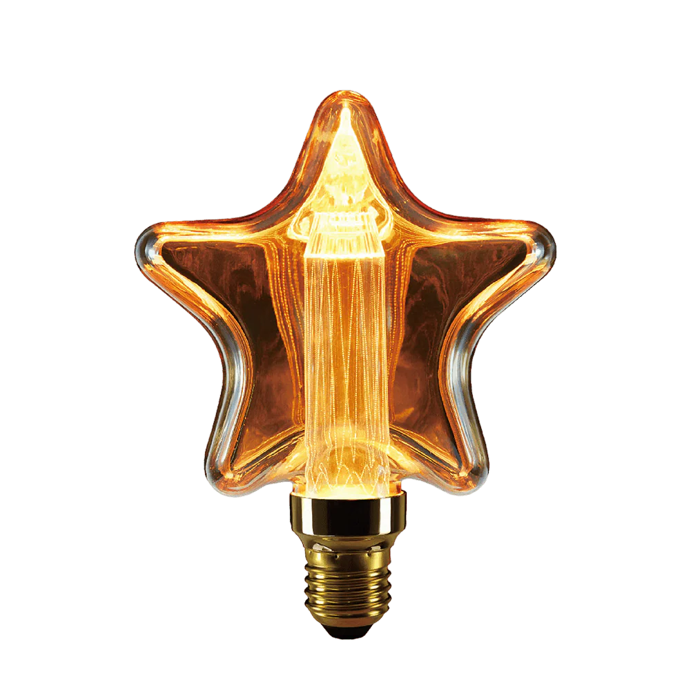 Ultralight Star-Shaped Filament Bulb E27 Base (D-WJX)