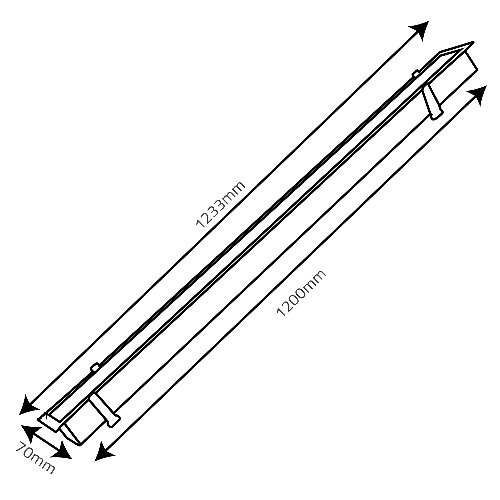 Ultralight Station Linear Light - 120W Waterproof IP54 (BL112-R) - Image 4
