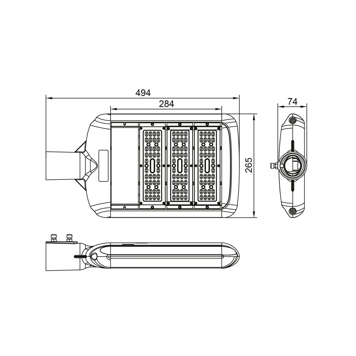 Ultralight Street Light 90W - solution for efficiently and safely illuminating roads (UTL-90) - Image 2
