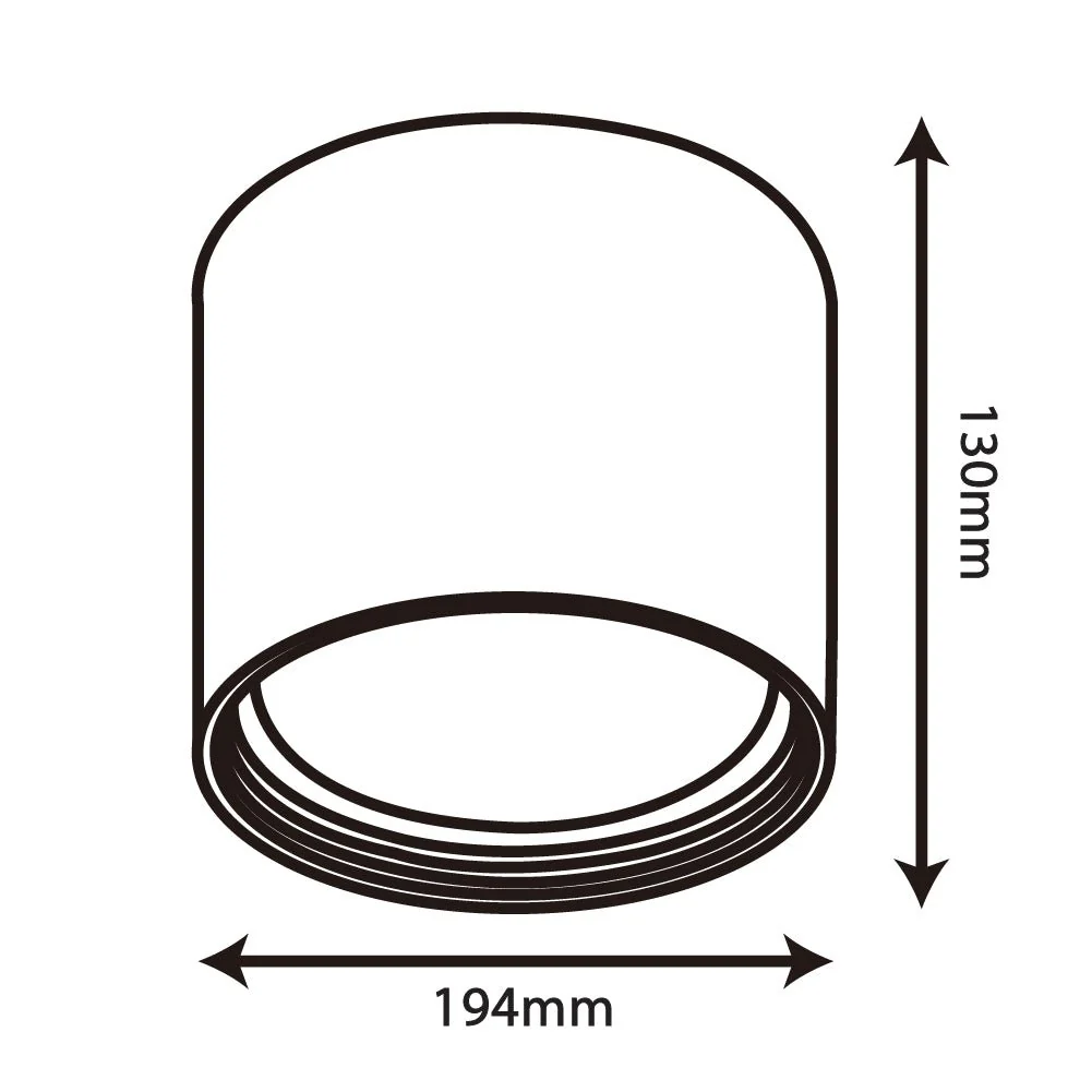 Ultralight Cylindrical Ceiling Light (BR2201A) | LED Indoor Fixture | Modern Design - Image 4