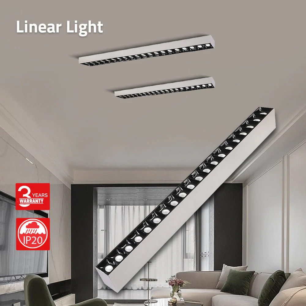 Ultra Light Linear LED Light (BR6709P) | 60W Indoor Lighting Fixture | OSRAM Chip - Image 2