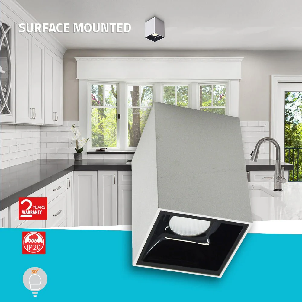 Ultralight Square Surface Mounted LED Light (BR6709S) | 5W Indoor Fixture - Image 2