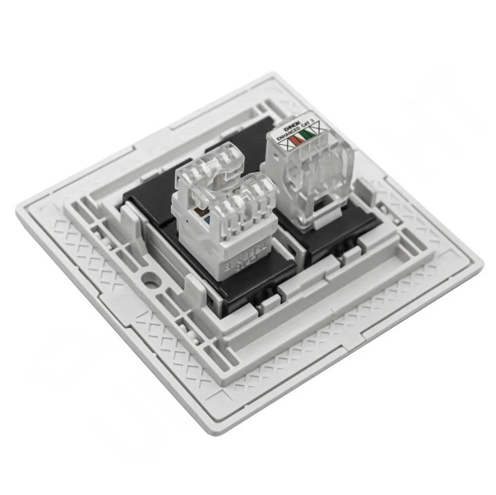 Ultralight Innova Telephone and Network Socket (W86/1TEL/1LAN) - Image 3