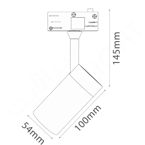 Ultralight Modern Track Light Frame - GU10 Spotlight with 360° Rotation (FTA717) - Image 4