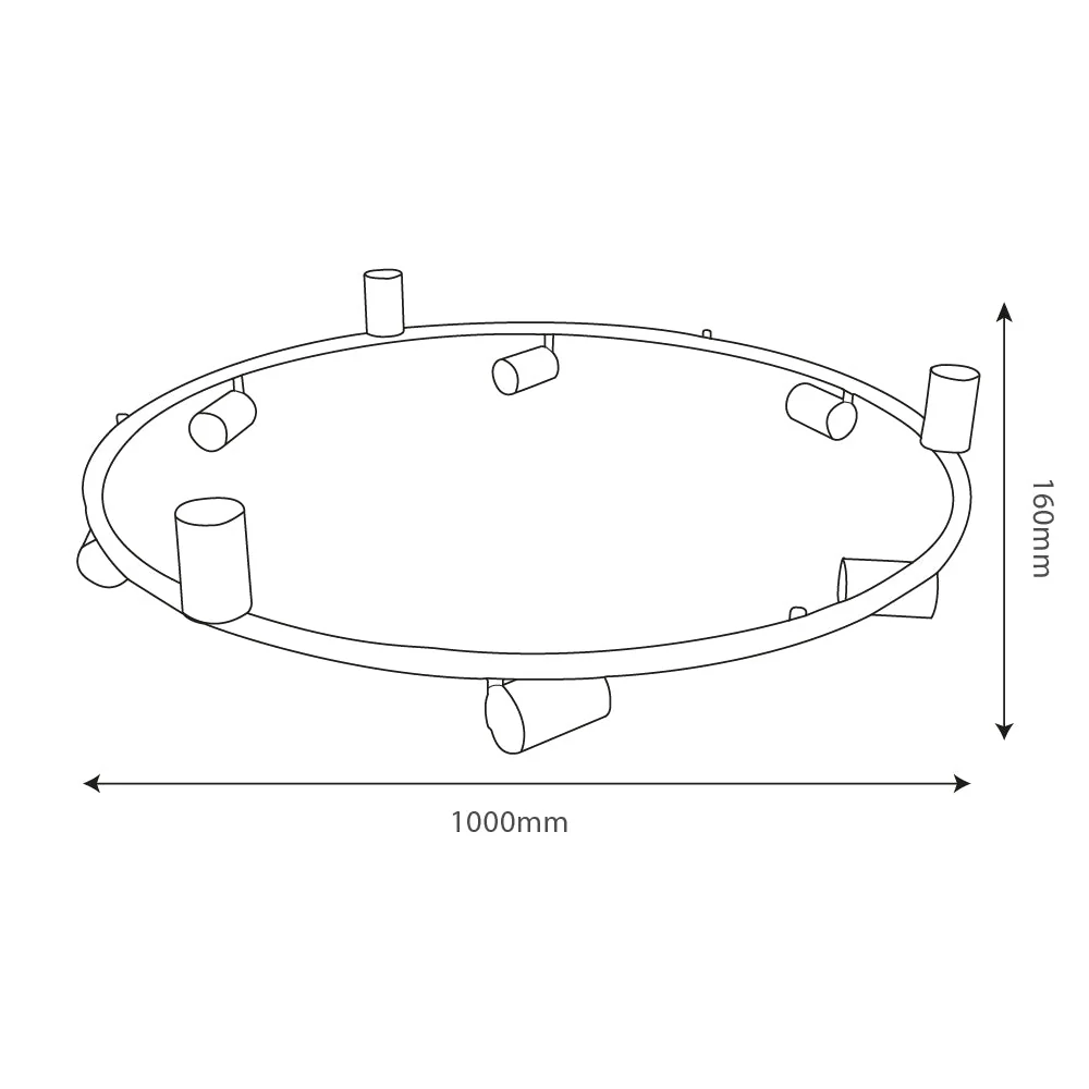 Ultralight Track Rail Pendant Light - Round, Adjustable & Energy-Efficient (BR6757-9) - Image 3