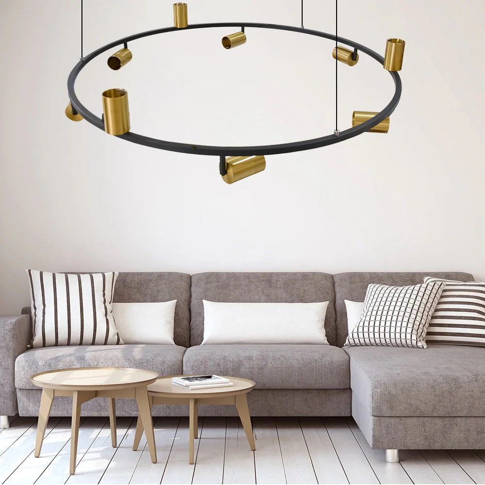 Ultralight Track Rail Pendant Light - Round, Adjustable & Energy-Efficient (BR6757-9) - Image 6