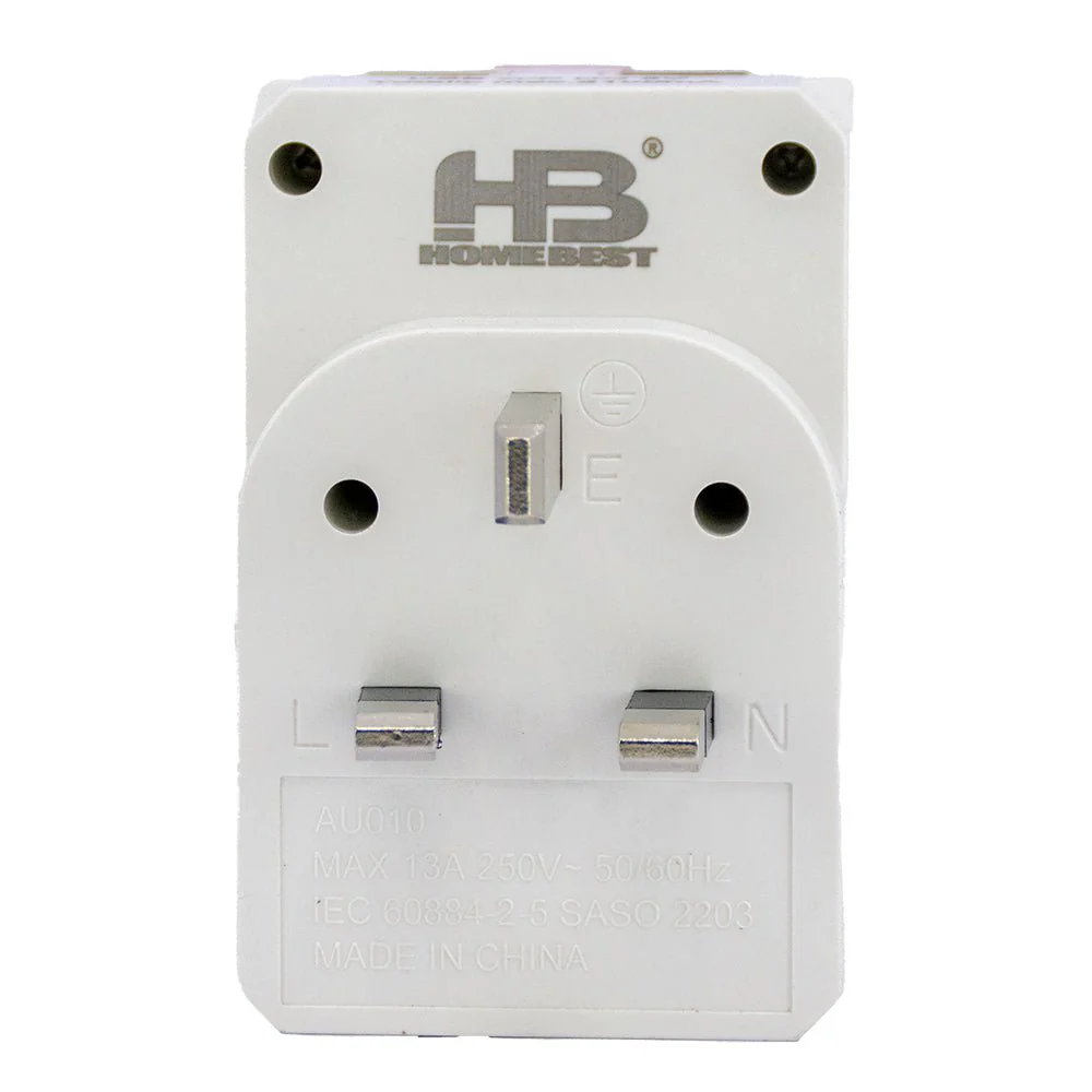 Ultralight 3-Way Extension Cord With USB (AU009L) - Image 4
