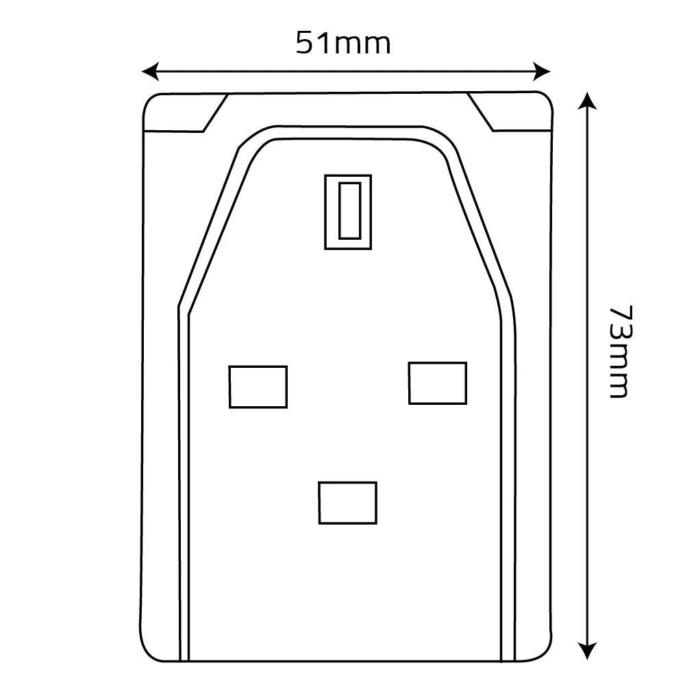 Ultralight 3-Way Extension Cord With USB (AU009L) - Image 5