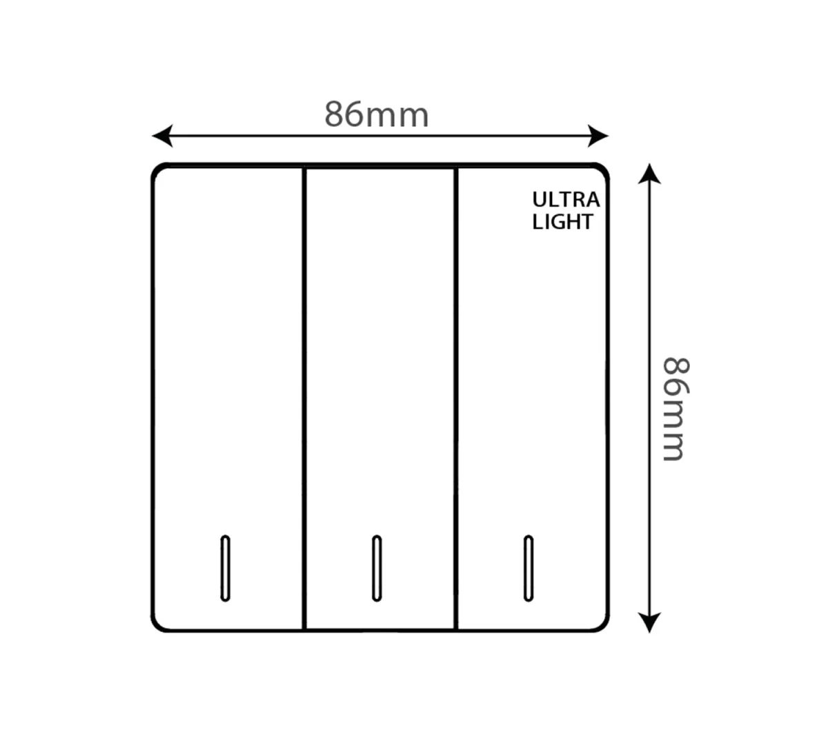 Ultralight Dune Triple 2 Way Switch (B12-006) - Image 4