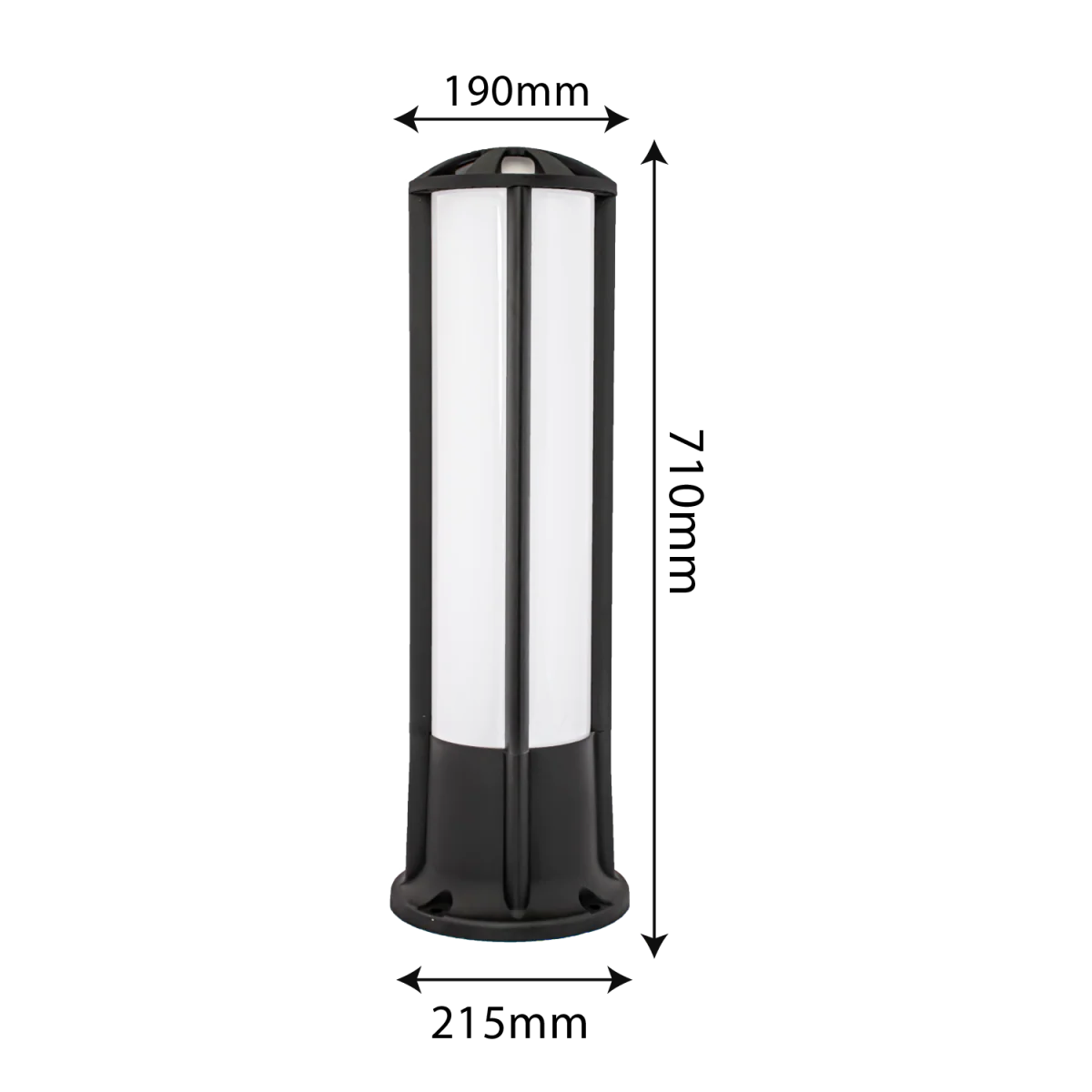 Ultra Light 30W LED Post Light IP65 – 360° Outdoor Decorative Lighting (FYL0019) - Image 6