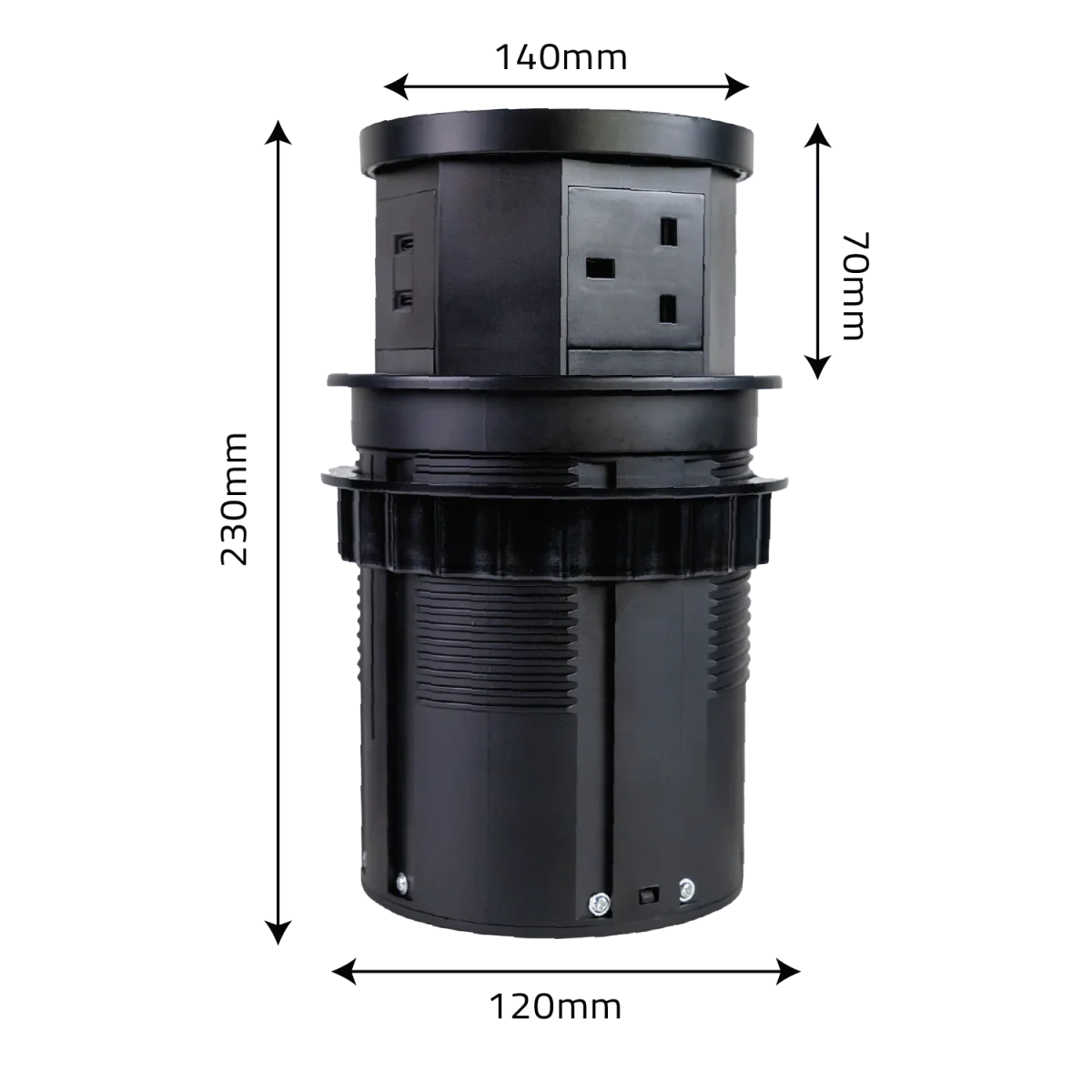 Ultra Light Motorized Desktop Socket with Wireless Charging and Sensor (SJ-01) - Image 7