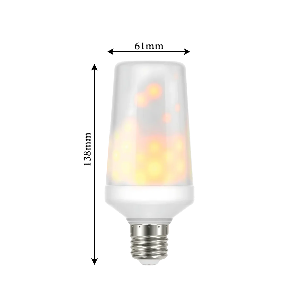 Ultra Light Flaming LED Bulb E27 1W (UTLTF300) – Decorative Fireplace Light - Image 5