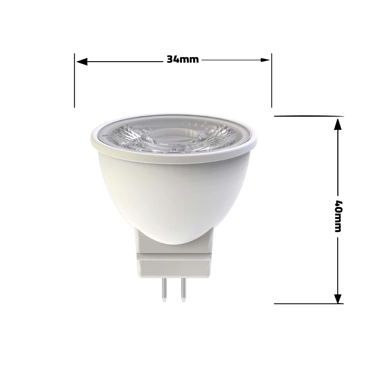 Ultra Light LED MR11 Bulb 2.3W - Compact Efficiency and Samsung LED Chip (UTL-9aM200SP) - Image 4