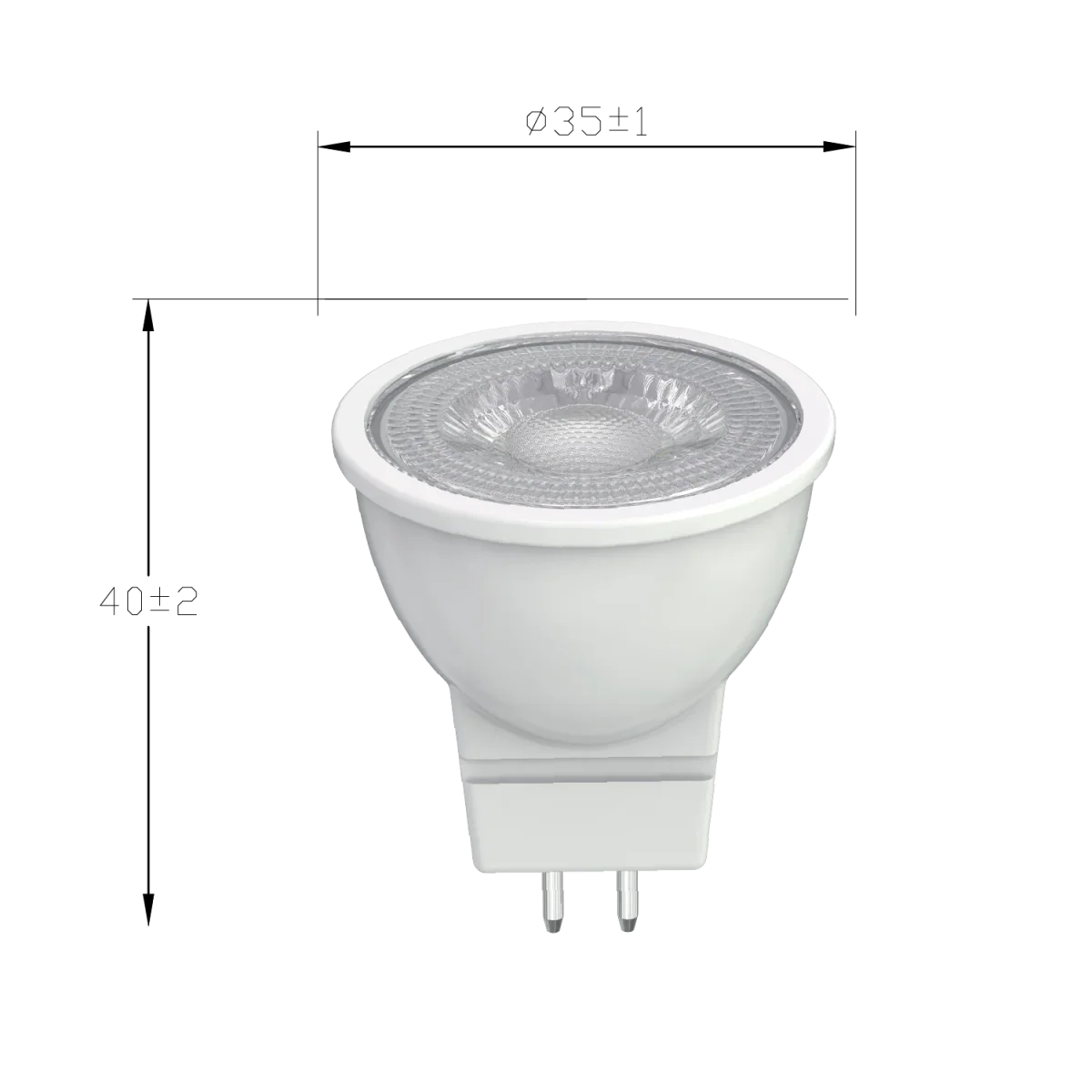 Ultra Light Small LED Bulb | MR11 Samsung LED 2W Indoor (UTL-14aM250ST) - Image 6